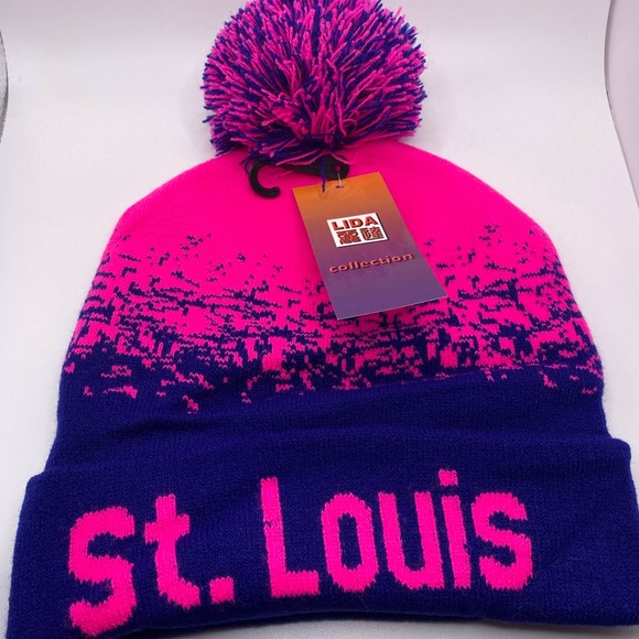 St. Louis Pom-Pom Beanie - Picture 2 of 3